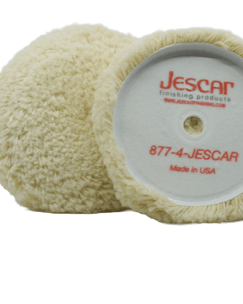 Jescar 4 - Ply Twisted Wool Cutting Pads – Heavy Duty Buffing for Fast Paint Correction - Jescar Finishing Products - P - 41 - 005