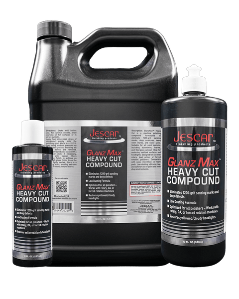JESCAR GLANZMAX HEAVY CUT COMPOUND – FAST DEFECT REMOVAL, BODY SHOP SAFE - Jescar Finishing Products - J - GMHC - 8