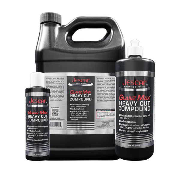JESCAR GLANZMAX HEAVY CUT COMPOUND – FAST DEFECT REMOVAL, BODY SHOP SAFE - Jescar Finishing Products - J - GMHC - 8