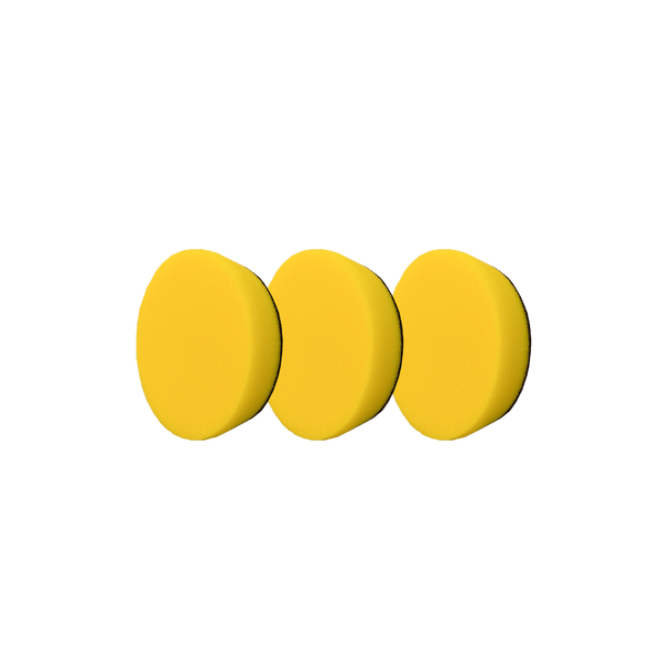 Yellow Foam Polishing Pad - Jescar Finishing Products - JP - YEL350 - 3PK