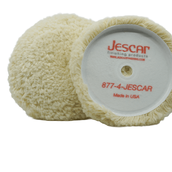 Jescar 4 - Ply Twisted Wool Cutting Pads – Heavy Duty Buffing for Fast Paint Correction - Jescar Finishing Products - P - 41 - 005